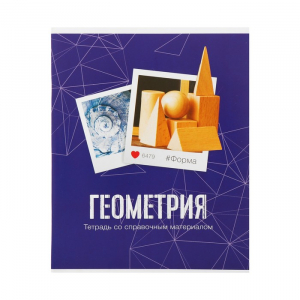 Тетрадь предметная Calligrata «Фото», 48 листов в клетку, Геометрия