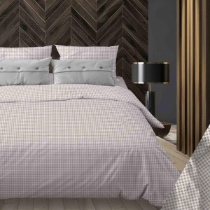 Наволочка Клеточка беж бязь