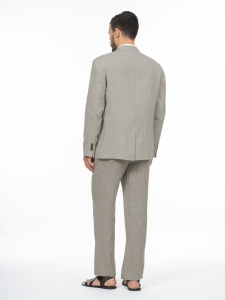 Брюки свободного кроя изо льна