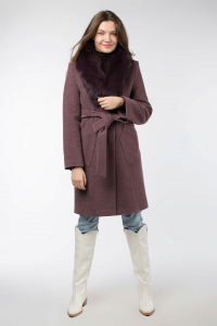 02-3002 Пальто женское утепленное (пояс)