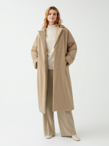 Пальто женское еврозима с мембраной и утепленной спинкой