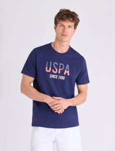 USPA EMBOSSED WORDMARK JERSEY T-SHIRT
