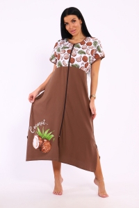 Халат на молнии Кокос