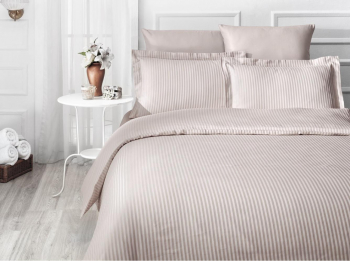 КПБ перкаль 2204 (молочный полоса)