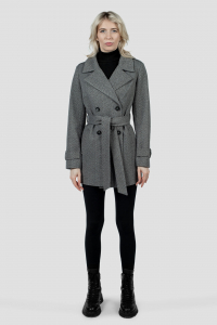 01-12248 Пальто женское демисезонное (пояс)