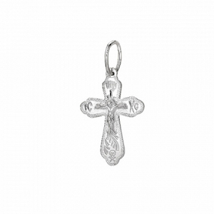 205.55 крест из серебра штампованный белый