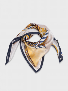 Шелковый платок с принтом