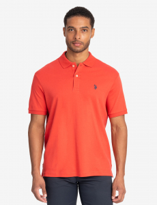 SOLID INTERLOCK POLO SHIRT