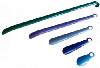 Рожок для обуви металлический цветное покрытие(5 цветов) 20 см