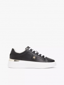 Leather Platform Court Sneaker