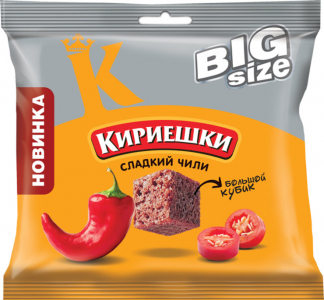 «Кириешки Big Size», сухарики «Сладкий чили», 80г