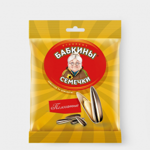 «Бабкины семечки», семечки полосатые, жареные, 90 г