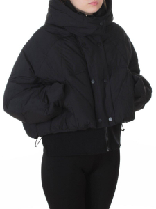 H24-033 BLACK Куртка пуховая зимняя женская (пух)