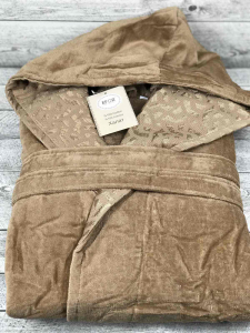 Халат мужской c капюшоном EFOR размер L/XL HARDAL горчичный