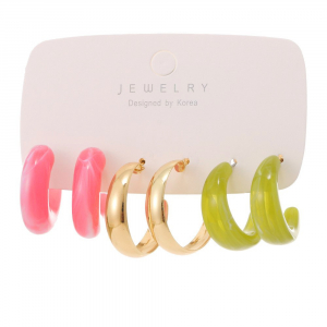 Набор сережек 3 пары. (НС-015)