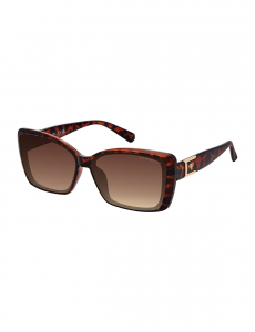 LADIES SCULPTED GLAM CAT-EYE INSET SUNGLASSES