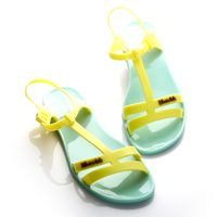 Сандалии Zhoelala Chic (мятный голубой+желтый) / Zhoelala Chic (mint blue+yellow)