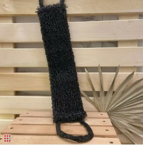 Мочалка пропиленовая кругловязанная Черная