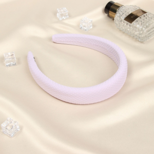 Ободок для волос «Жаннет», стиль орнамент, 3 см, розовый