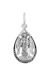 Ангел Хранитель из серебра частичное чернение литье