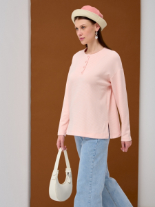 Лонгслив на пуговицах