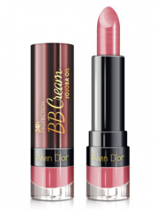 Помада для губ 24h BB Cream Alvin D`or розовый 01 розовый мягкие и увлажнённые губы