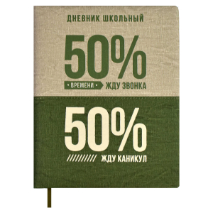 Дневник школьный, формат А5+, 48л., твёрдый переплёт с поролоном, искусственная кожа 