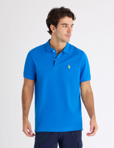 SOLID PIQUE SMALL LOGO POLO SHIRT