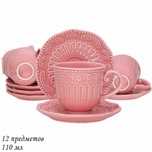 110477 Кофейный набор 12пр. 110 мл БАВАРИЯ в под.уп.(х8)Керамика