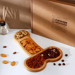 Блюдо для подачи Adelica (XXL), в подарочной коробке, дерево береза, 38?24.5?1.7 см