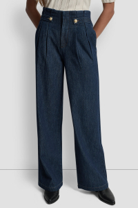 HIGH-RISE WAIST-TAB TROUSER JEAN