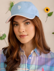 WOMENS TWILL CENTER LOGO HAT