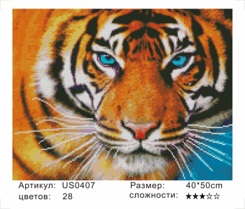 US0407 Без подрамника мозаика 40*50