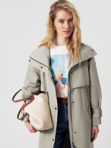 Тренч силуэта трапеция