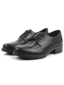 03-DYL37-3 BLACK Полуботинки женские (натуральная кожа)