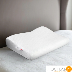 SLEEPIX НАРИТА ОРТО бел Подушка анатомическая 54x33x6/10, 1 пр., плстр/пенополиуретан