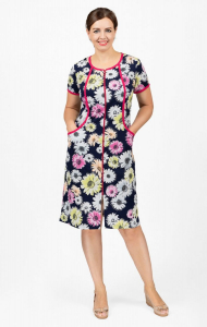 Халат женский на молнии с карманами (679-1)