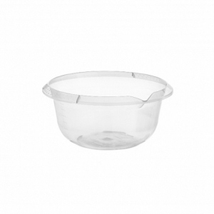 Миска дымчатая 2л 22х22х15см с мерным делением