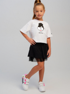 Комплект для девочки: футболка, юбка-шорты
