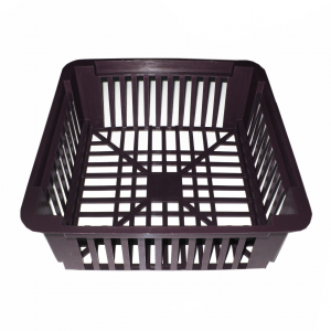 Корзина для луковичных квадратная, черная