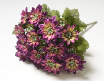 Искусственные цветы, Ветка в букете георгин 24 головы (1010237)