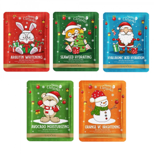 Новогодние тканевые маски SADOER