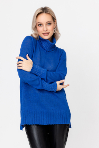 Джемпер из льна 4-320 василек