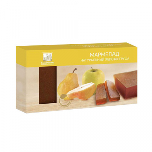 Мармелад пластовой яблоко-груша 0,210  (16шт/кор)