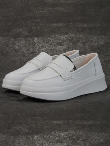 03-PDD171-6 GRAY/VIOLET Полуботинки женские (натуральная кожа)