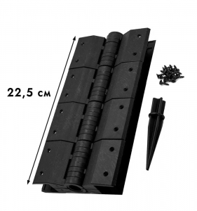 Угловой элемент пластиковый 22,5 см черный для грядок ДПК «Holzhof»