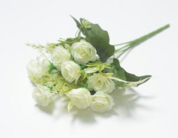 Искусственные цветы, Ветка в букете бутон розы 5 веток (1010237)