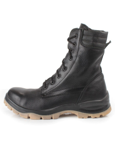 05-9000 BLACK Ботинки зимние мужские (натуральная кожа, искусственный мех)