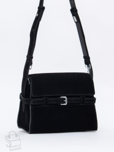 Сумка женская кожаная 2501-1YF black Polina&Eiterou