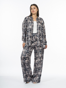 Блуза в пижамном стиле из французской вискозы